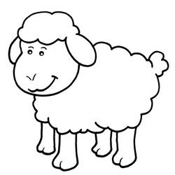 ぬりえ: 子羊 - 無料の印刷可能なぬりえページ