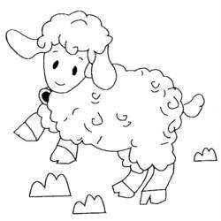 ぬりえページ: 子羊 (動物) #191 - 無料の印刷可能なぬりえページ