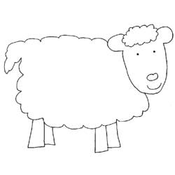 ぬりえページ: 子羊 (動物) #194 - 無料の印刷可能なぬりえページ