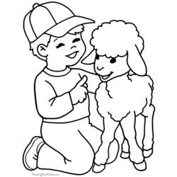 ぬりえページ: 子羊 (動物) #202 - 無料の印刷可能なぬりえページ