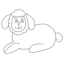 ぬりえページ: 子羊 (動物) #209 - 無料の印刷可能なぬりえページ