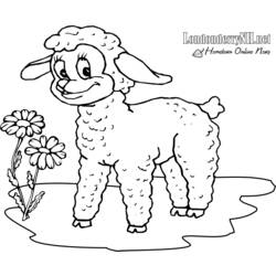 ぬりえページ: 子羊 (動物) #210 - 無料の印刷可能なぬりえページ