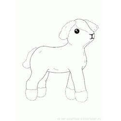 ぬりえページ: 子羊 (動物) #215 - 無料の印刷可能なぬりえページ