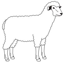 ぬりえページ: 子羊 (動物) #222 - 無料の印刷可能なぬりえページ