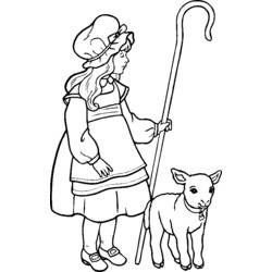 ぬりえページ: 子羊 (動物) #247 - 無料の印刷可能なぬりえページ