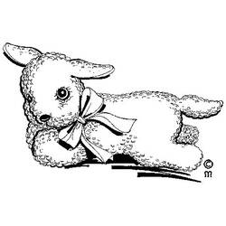 ぬりえページ: 子羊 (動物) #256 - 無料の印刷可能なぬりえページ