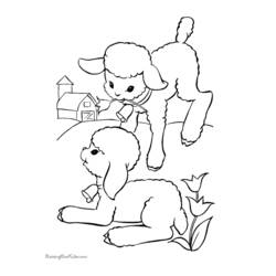 ぬりえページ: 子羊 (動物) #260 - 無料の印刷可能なぬりえページ