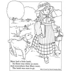 ぬりえページ: 子羊 (動物) #261 - 無料の印刷可能なぬりえページ