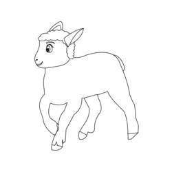 ぬりえページ: 子羊 (動物) #264 - 無料の印刷可能なぬりえページ