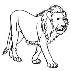 ぬりえページ: ライオン (動物) #10239 - 無料の印刷可能なぬりえページ