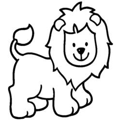 ぬりえ: ライオン - 無料の印刷可能なぬりえページ