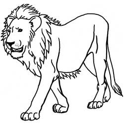 ぬりえページ: ライオン (動物) #10249 - 無料の印刷可能なぬりえページ