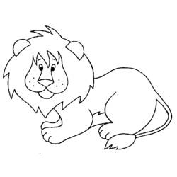 ぬりえページ: ライオン (動物) #10259 - 無料の印刷可能なぬりえページ