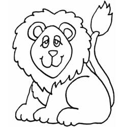 ぬりえページ: ライオン (動物) #10265 - 無料の印刷可能なぬりえページ