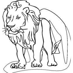 ぬりえページ: ライオン (動物) #10279 - 無料の印刷可能なぬりえページ