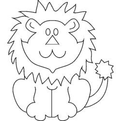 ぬりえページ: ライオン (動物) #10284 - 無料の印刷可能なぬりえページ