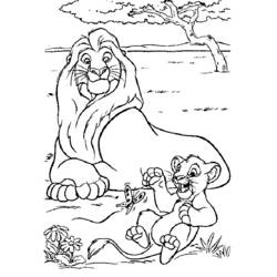 ぬりえページ: ライオン (動物) #10285 - 無料の印刷可能なぬりえページ