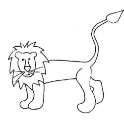 ぬりえページ: ライオン (動物) #10290 - 無料の印刷可能なぬりえページ