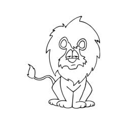 ぬりえページ: ライオン (動物) #10300 - 無料の印刷可能なぬりえページ