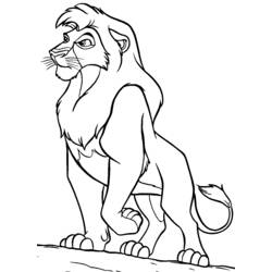 ぬりえページ: ライオン (動物) #10301 - 無料の印刷可能なぬりえページ