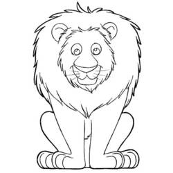 ぬりえページ: ライオン (動物) #10313 - 無料の印刷可能なぬりえページ