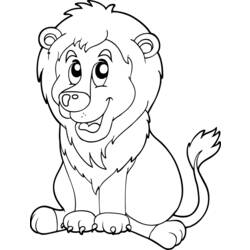 ぬりえページ: ライオン (動物) #10335 - 無料の印刷可能なぬりえページ