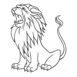 ぬりえページ: ライオン (動物) #10386 - 無料の印刷可能なぬりえページ