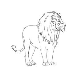 ぬりえページ: ライオン (動物) #10437 - 無料の印刷可能なぬりえページ