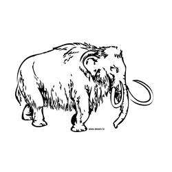 ぬりえページ: マンモス (動物) #19175 - 無料の印刷可能なぬりえページ