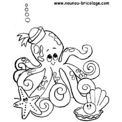 ぬりえページ: 海洋生物 (動物) #21983 - 無料の印刷可能なぬりえページ