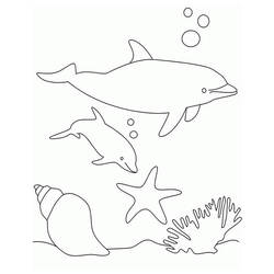 ぬりえページ: 海洋生物 (動物) #22018 - 無料の印刷可能なぬりえページ