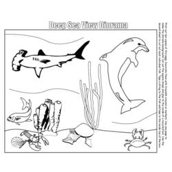 ぬりえページ: 海洋生物 (動物) #22086 - 無料の印刷可能なぬりえページ