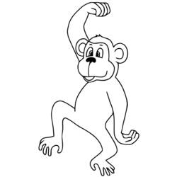 ぬりえページ: 猿 (動物) #14164 - 無料の印刷可能なぬりえページ