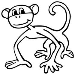 ぬりえページ: 猿 (動物) #14172 - 無料の印刷可能なぬりえページ