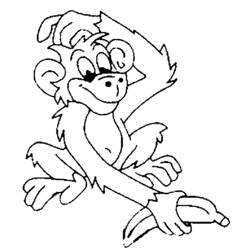 ぬりえページ: 猿 (動物) #14201 - 無料の印刷可能なぬりえページ