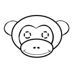 ぬりえページ: 猿 (動物) #14231 - 無料の印刷可能なぬりえページ