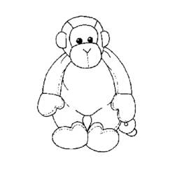 ぬりえページ: 猿 (動物) #14233 - 無料の印刷可能なぬりえページ