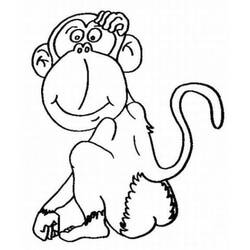 ぬりえページ: 猿 (動物) #14251 - 無料の印刷可能なぬりえページ
