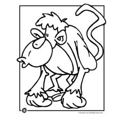 ぬりえページ: 猿 (動物) #14260 - 無料の印刷可能なぬりえページ