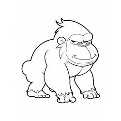 ぬりえページ: 猿 (動物) #14282 - 無料の印刷可能なぬりえページ