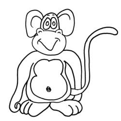 ぬりえページ: 猿 (動物) #14305 - 無料の印刷可能なぬりえページ