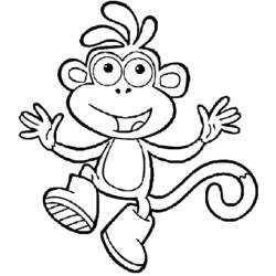 ぬりえページ: 猿 (動物) #14308 - 無料の印刷可能なぬりえページ