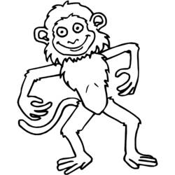 ぬりえページ: 猿 (動物) #14317 - 無料の印刷可能なぬりえページ