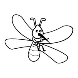 ぬりえページ: 蚊 (動物) #11328 - 無料の印刷可能なぬりえページ