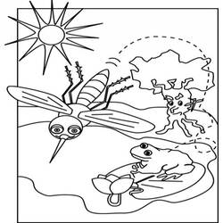 ぬりえページ: 蚊 (動物) #11330 - 無料の印刷可能なぬりえページ