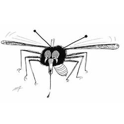 ぬりえページ: 蚊 (動物) #11341 - 無料の印刷可能なぬりえページ