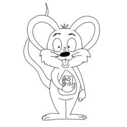 ぬりえページ: マウス (動物) #14014 - 無料の印刷可能なぬりえページ