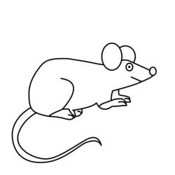 ぬりえページ: マウス (動物) #14028 - 無料の印刷可能なぬりえページ