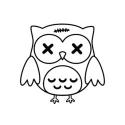 ぬりえページ: フクロウ (動物) #8472 - 無料の印刷可能なぬりえページ