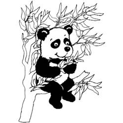 ぬりえページ: パンダ (動物) #12448 - 無料の印刷可能なぬりえページ